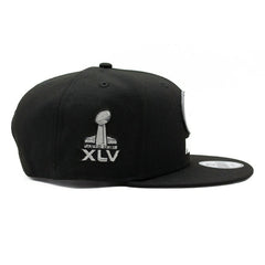 Green Bay Packers Super Bowl XLV New Era 9FIFTY Snapback NFL Cap Black Taass sale