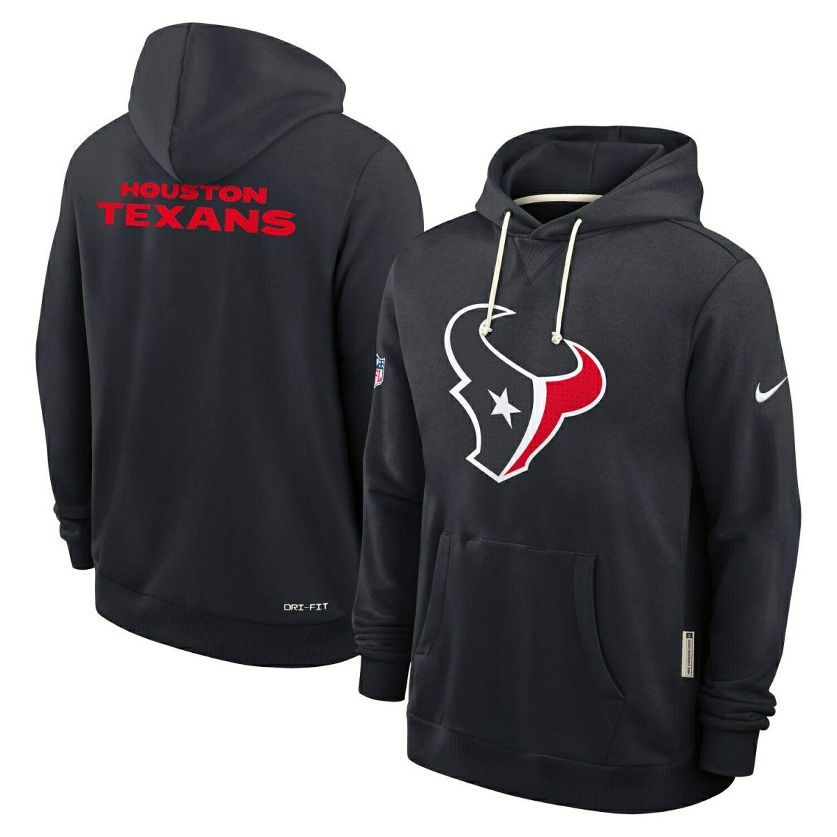 Houston Texans 2025 NFL Sideline Nike Standard Issue Hoodie Navy Taass US