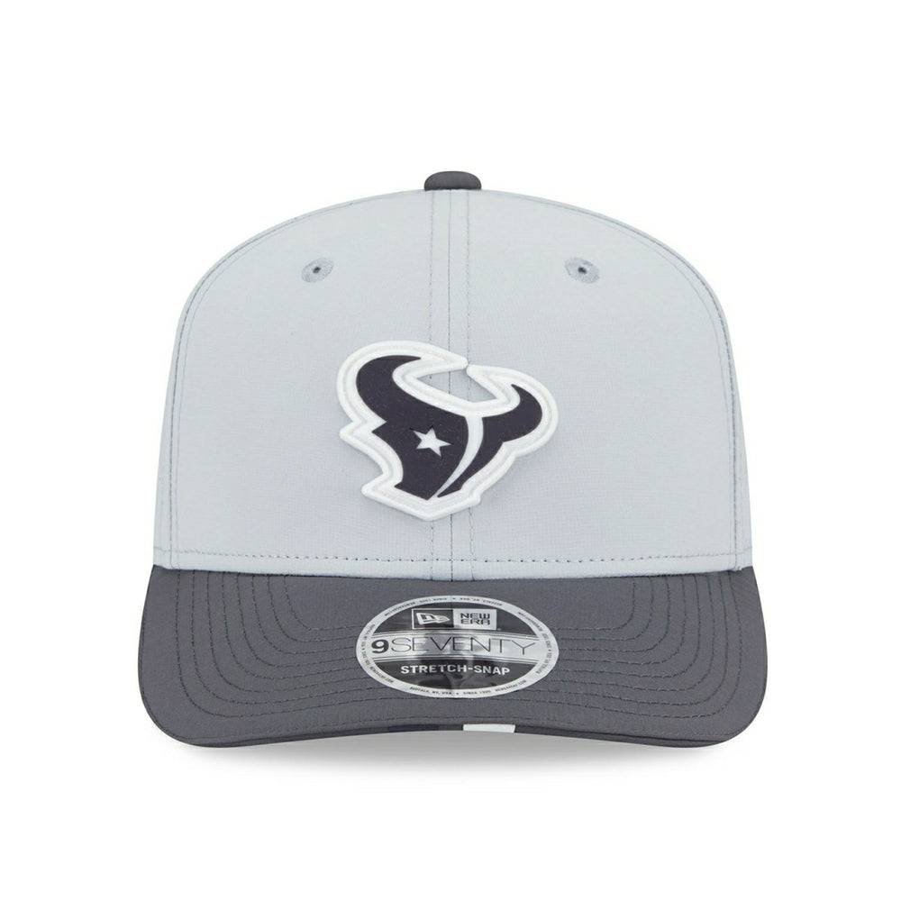 Houston Texans 2025 NFL Training Camp New Era 9SEVENTY Stretch-Snap Cap CW Gray Taass for sale