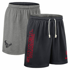 Houston Texans 2025 NFL Sideline Reversible Mesh Nike Dri-FIT Shorts Navy Fashion