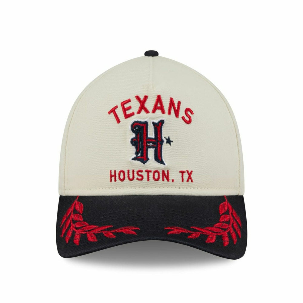 Houston Texans 2025 NFL Draft 9TWENTY A-Frame Adjustable Cap Cream Taass for sale