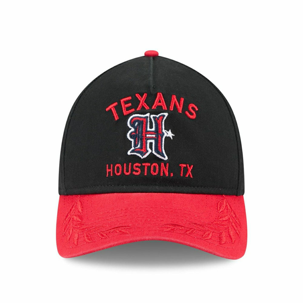 Houston Texans 2025 NFL Draft 9TWENTY A-Frame Adjustable Cap Black Taass US