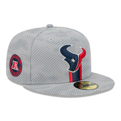 Houston Texans 2024 NFL Sideline New Era 59FIFTY Fitted Cap Gray Taass for sale