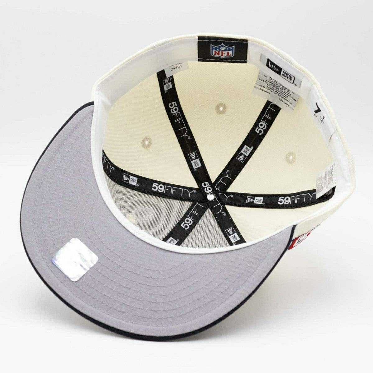 Houston Texans 10th Anniversary New Era 59FIFTY Fitted NFL Cap Cream Taass US