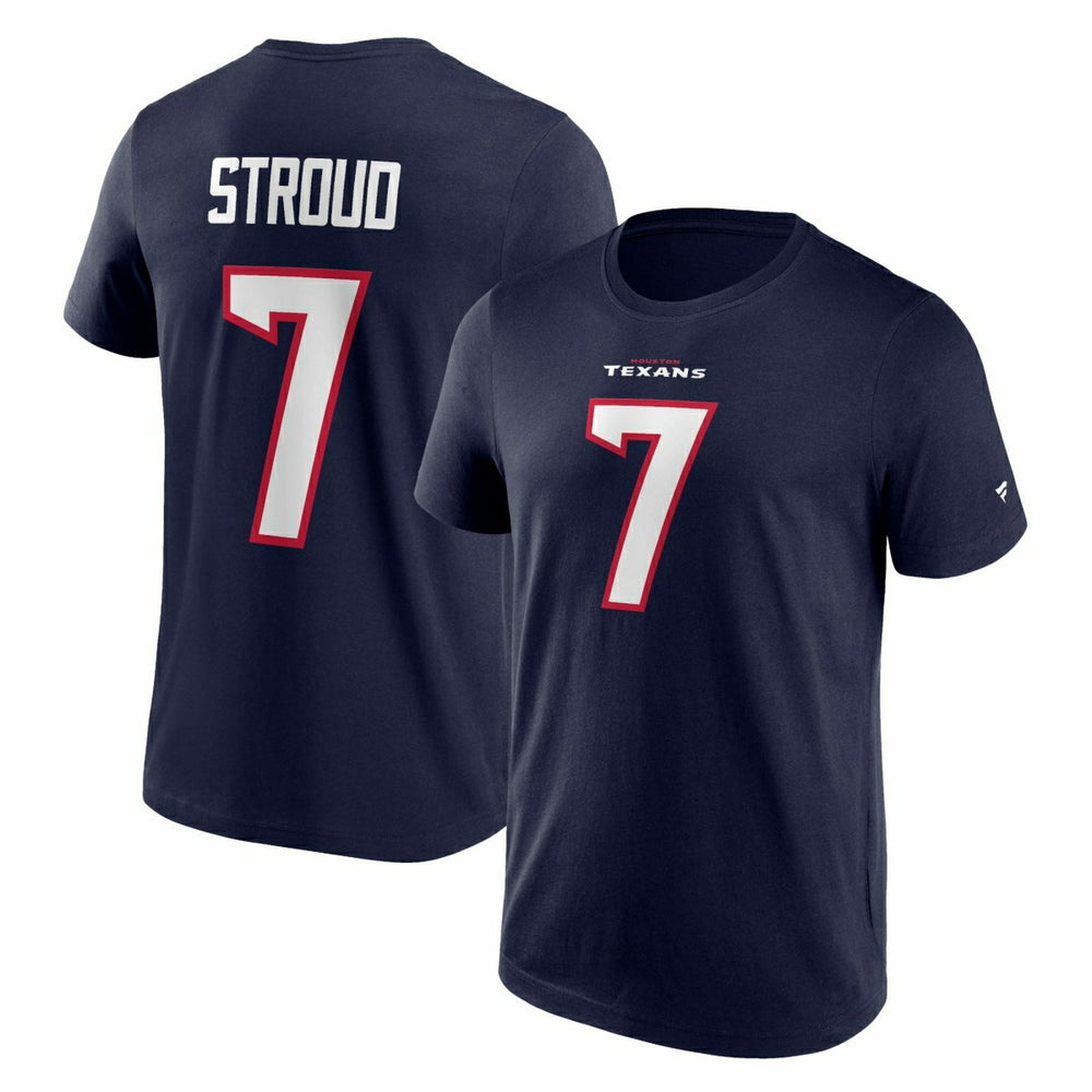 C.J. Stroud #7 Houston Texans Player NFL T-Shirt Navy Classic