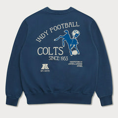 Indianapolis Colts L&L '96 Classics NFL Crew Sweater Blue Taass sale