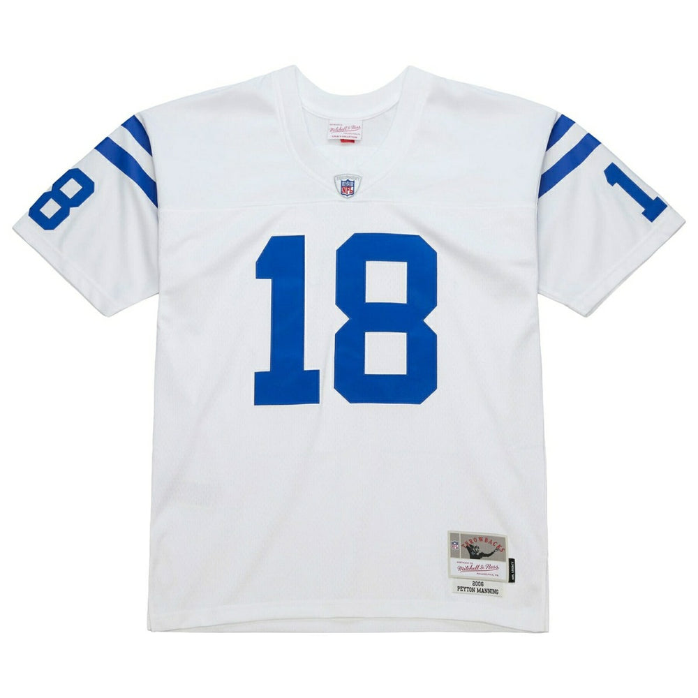 Peyton Manning #18 Indianapolis Colts 2006 Throwback NFL Jersey White Classic