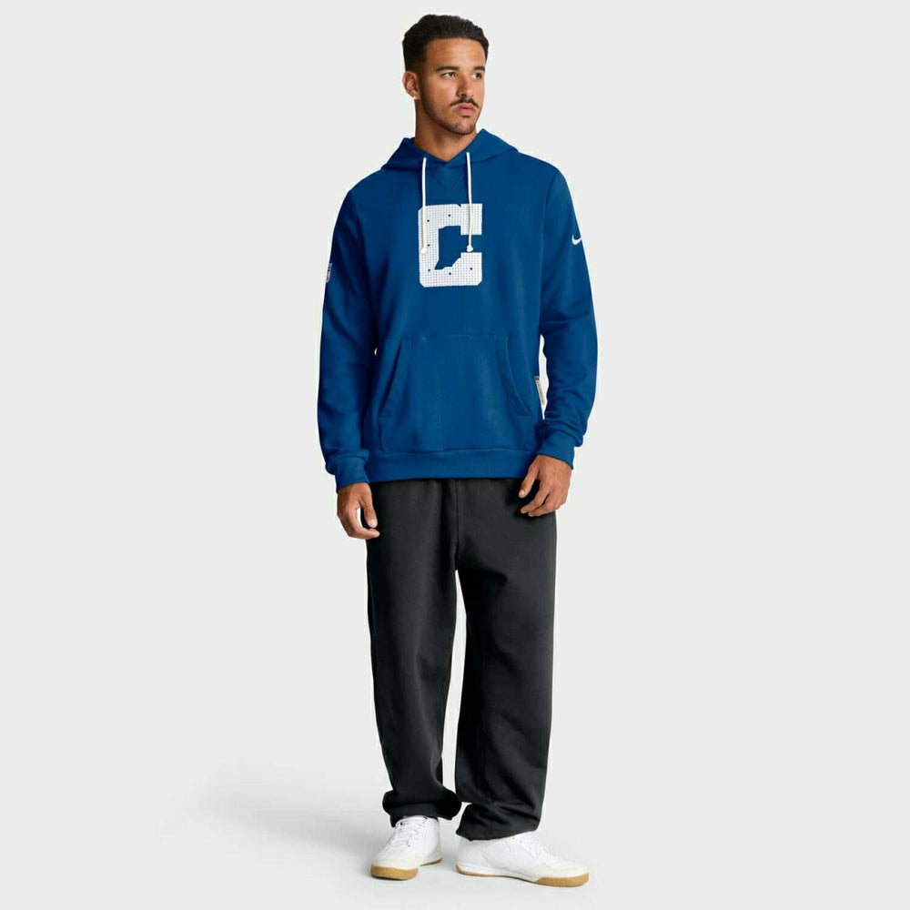Indianapolis Colts 2025 NFL Sideline Standard Issue Hoodie Blue Fashion