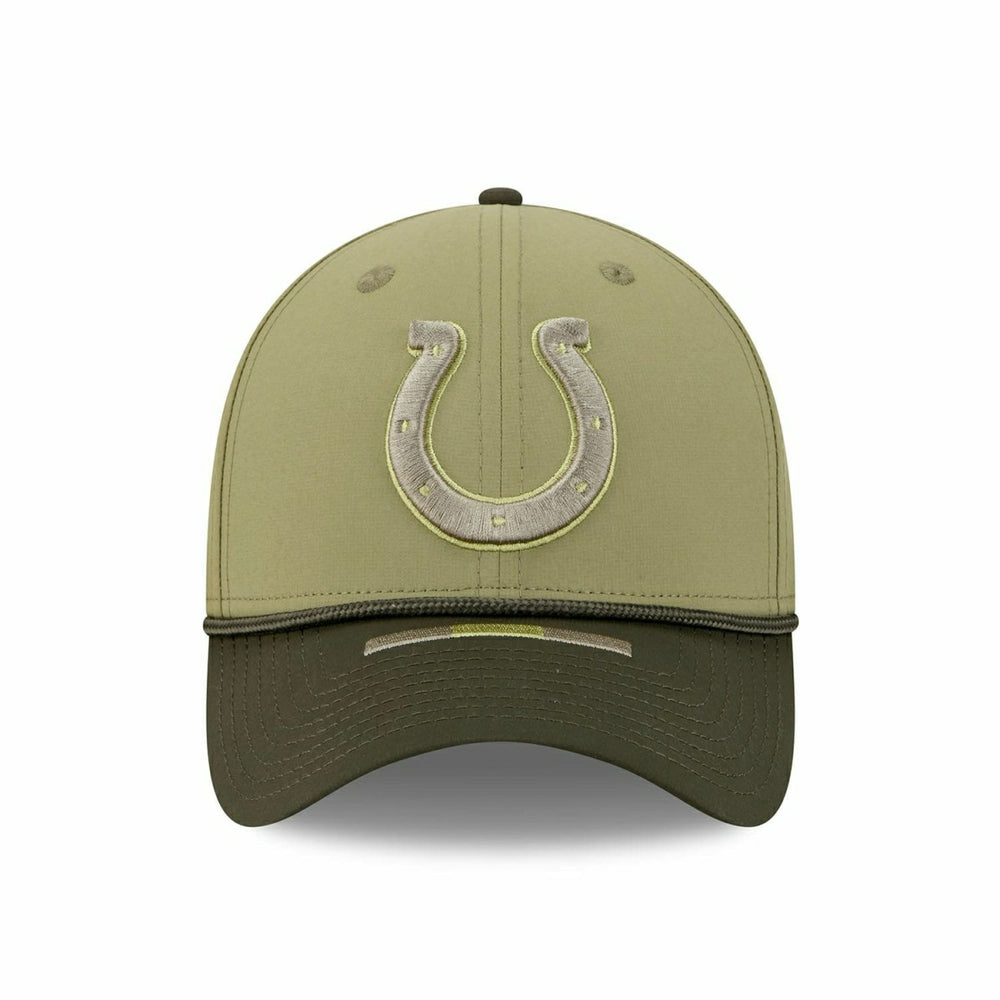 Indianapolis Colts 2025 NFL Salute to Service 39THIRTY Flex Cap Olive Taass for sale