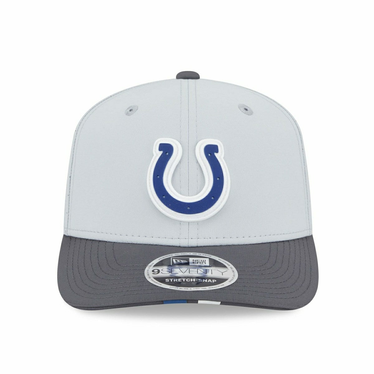 Indianapolis Colts 2025 NFL Training Camp New Era 9SEVENTY Stretch-Snap Cap CW Gray Taass US