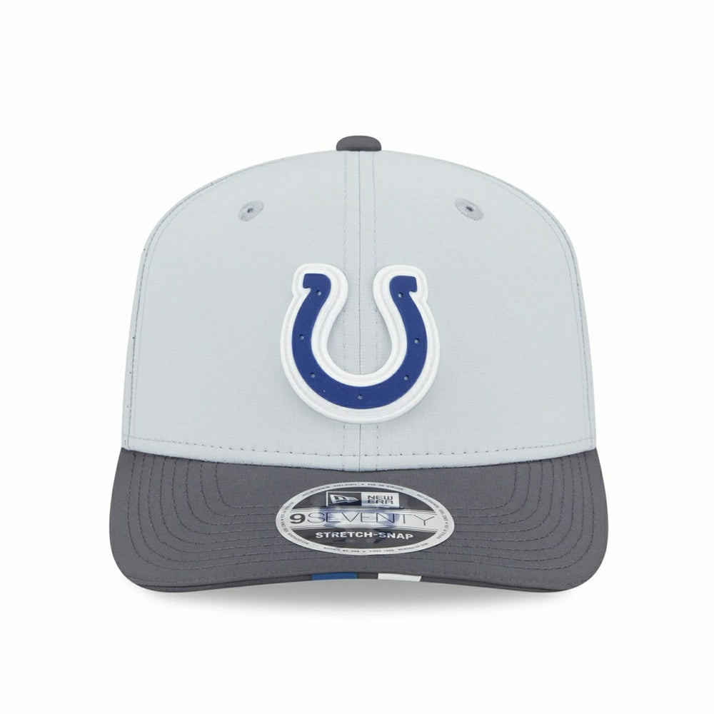 Indianapolis Colts 2025 NFL Training Camp New Era 9SEVENTY Stretch-Snap Cap CW Gray Taass US