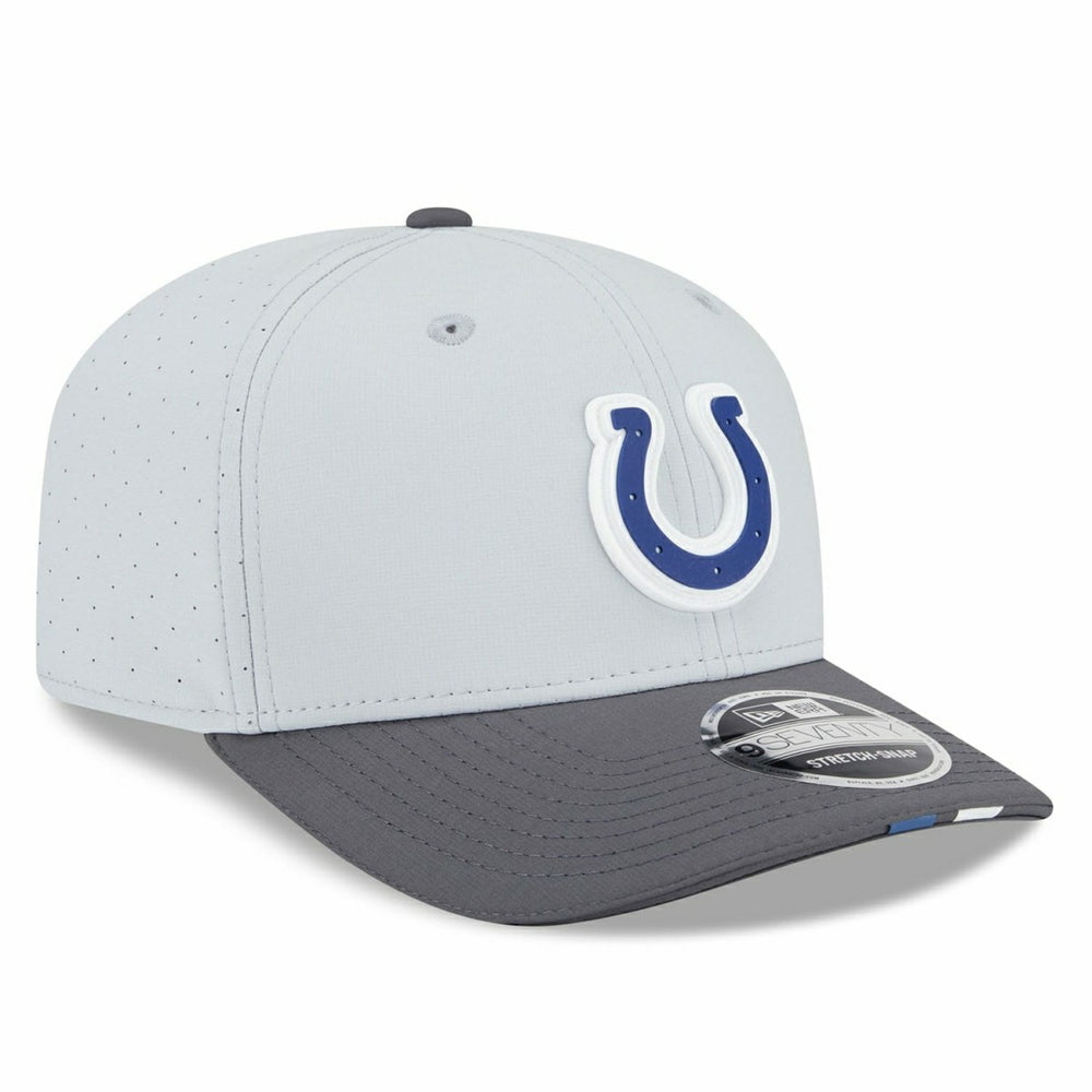 Indianapolis Colts 2025 NFL Training Camp New Era 9SEVENTY Stretch-Snap Cap CW Gray Taass US