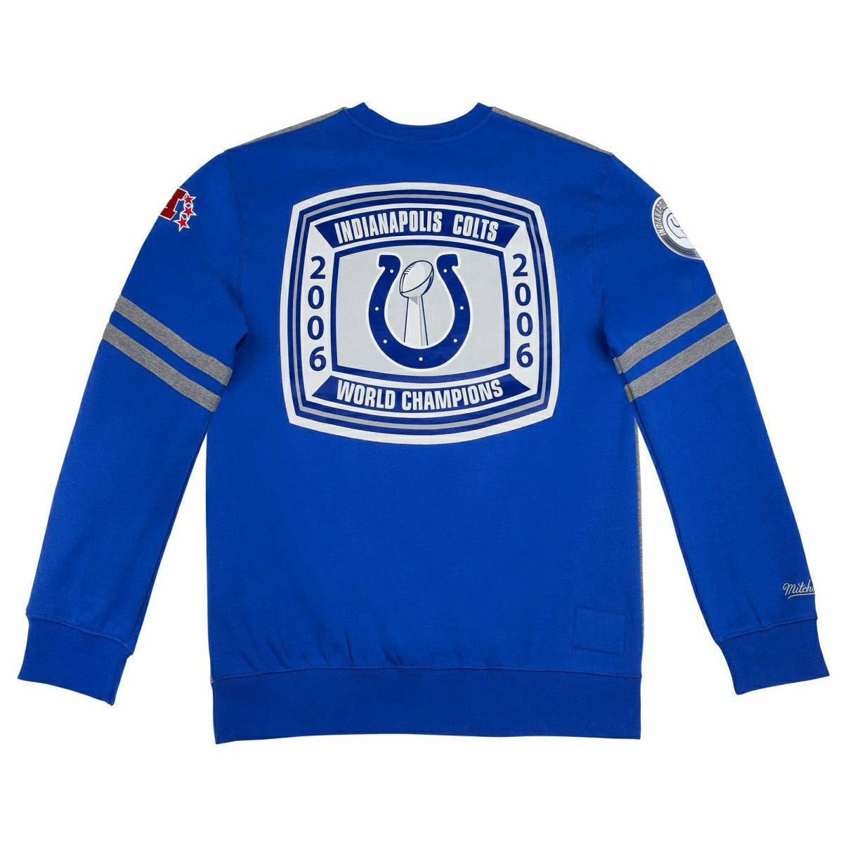 Indianapolis Colts All Over 2.0 Mitchell & Ness NFL Crew Fleece Pullover Classic