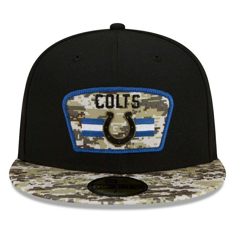 Indianapolis Colts 2021 NFL On-Field Salute to Service New Era 59FIFTY Fitted Cap Taass sale