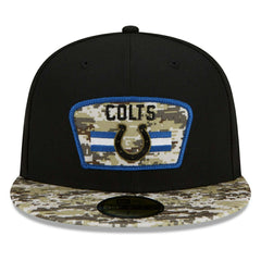 Indianapolis Colts 2021 NFL On-Field Salute to Service New Era 59FIFTY Fitted Cap Taass sale
