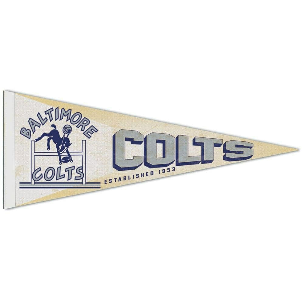 Baltimore Colts Premium Throwback NFL Pennant Fashion