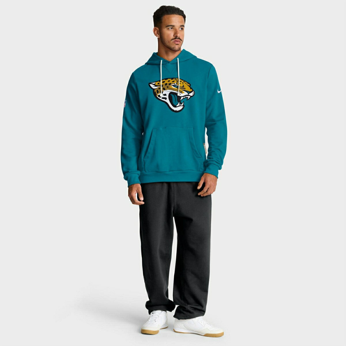 Jacksonville Jaguars 2025 NFL Sideline Standard Issue Hoodie Teal Taass US