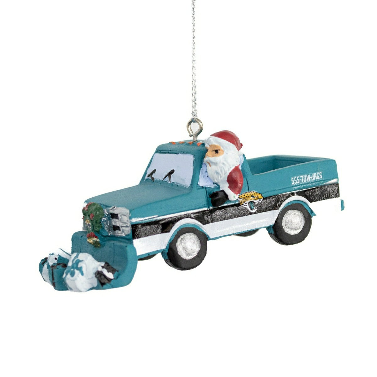 Jacksonville Jaguars NFL Snow Plow Truck Christmas Ornament Fashion