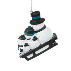 Jacksonville Jaguars NFL Sledding Snowmen Christmas Ornament Taass sale