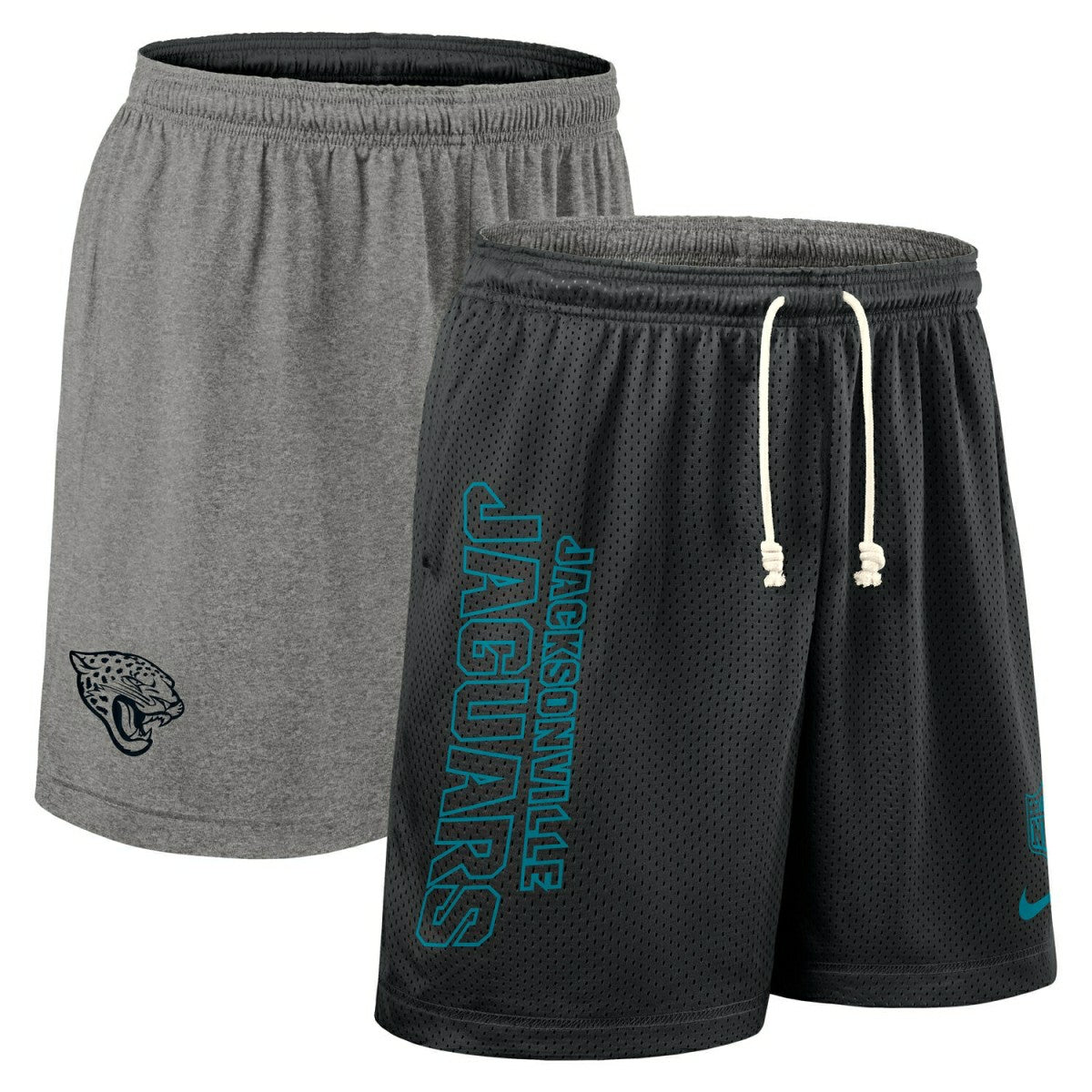 Jacksonville Jaguars 2025 NFL Sideline Reversible Mesh Nike Dri-FIT Shorts Black Classic