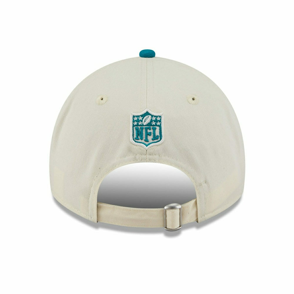 Jacksonville Jaguars 2025 NFL Draft 9TWENTY A-Frame Adjustable Cap Cream Taass sale