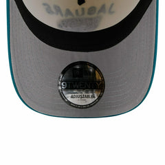 Jacksonville Jaguars 2025 NFL Draft 9TWENTY A-Frame Adjustable Cap Cream Taass sale