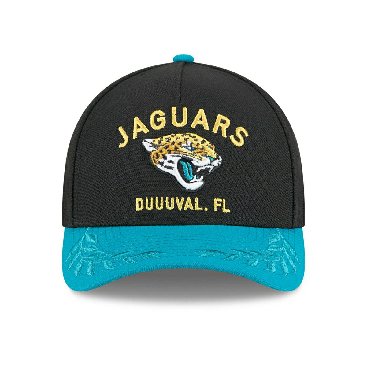 Jacksonville Jaguars 2025 NFL Draft 9FORTY M-Crown A-Frame Snapback Cap Black Classic