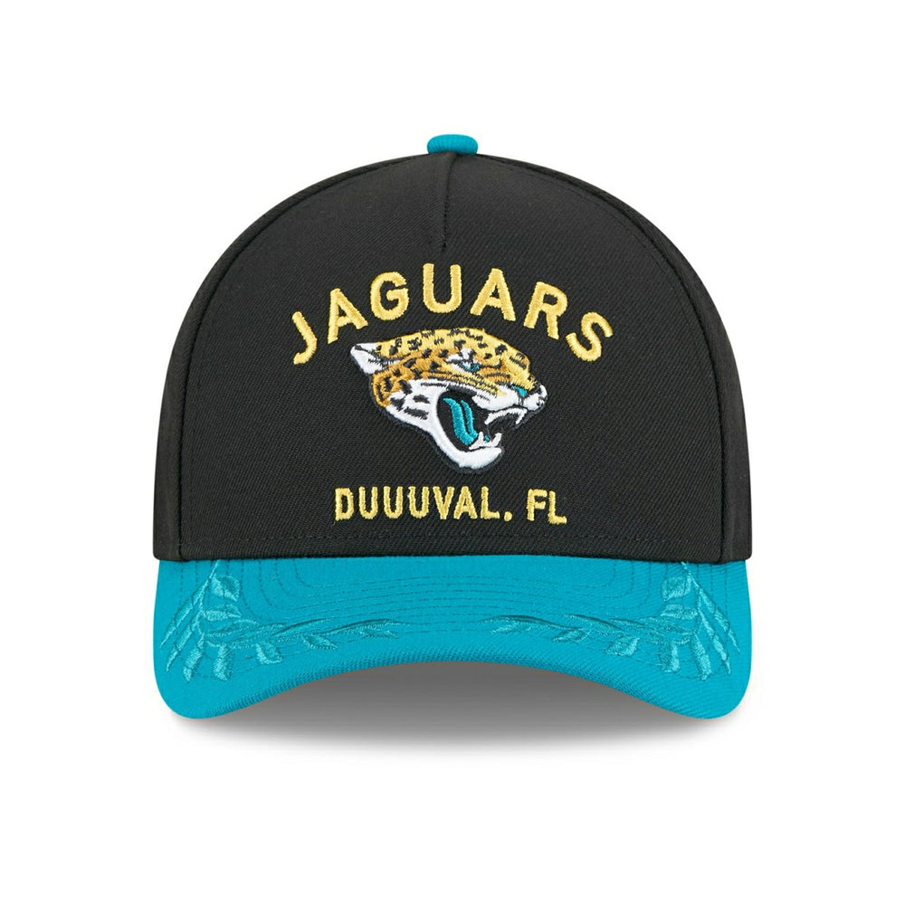 Jacksonville Jaguars 2025 NFL Draft 9FORTY M-Crown A-Frame Snapback Cap Black Classic