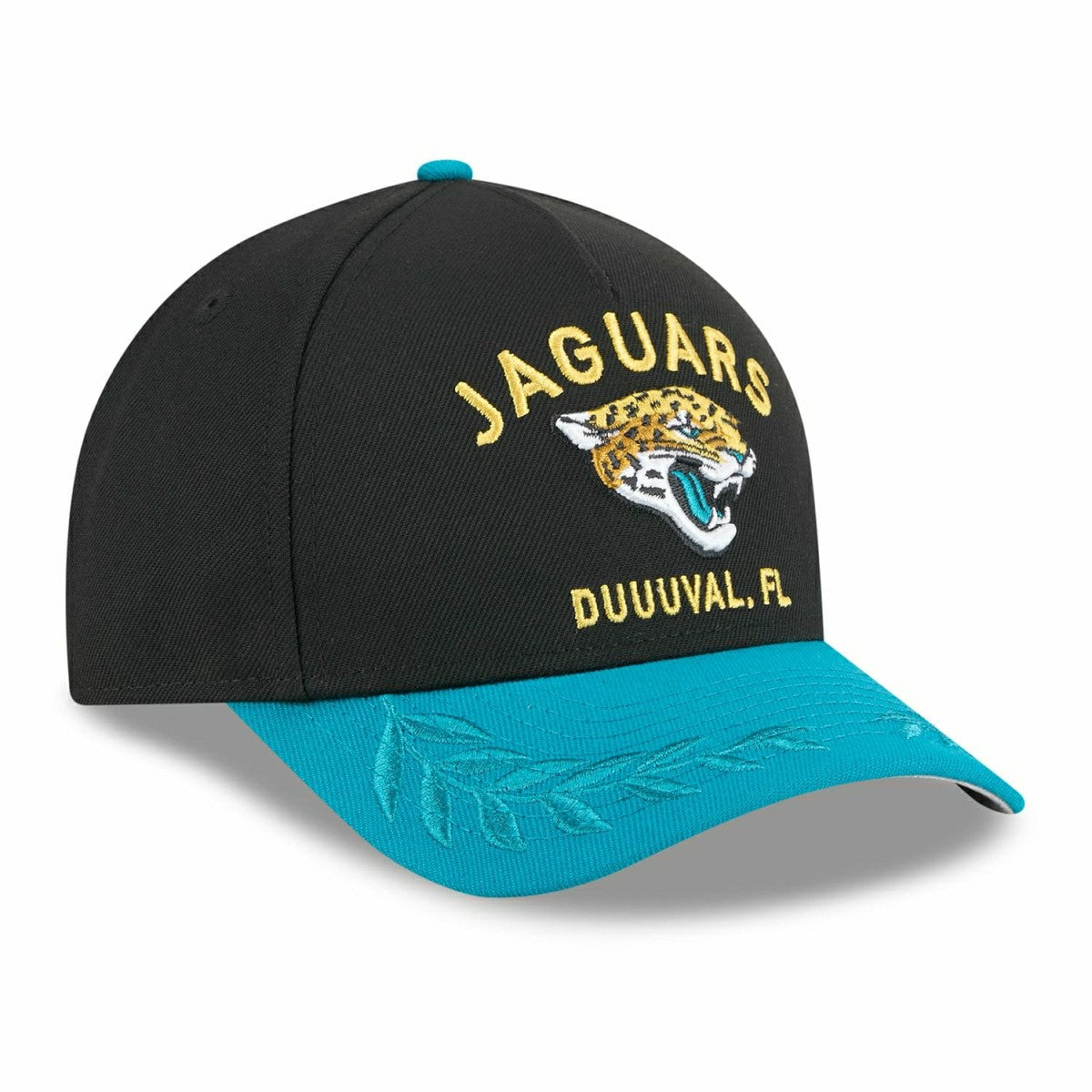 Jacksonville Jaguars 2025 NFL Draft 9FORTY M-Crown A-Frame Snapback Cap Black Classic