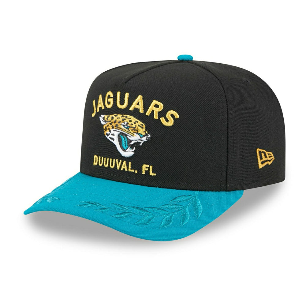 Jacksonville Jaguars 2025 NFL Draft New Era 9FIFTY A-Frame Snapback Cap Black Fashion