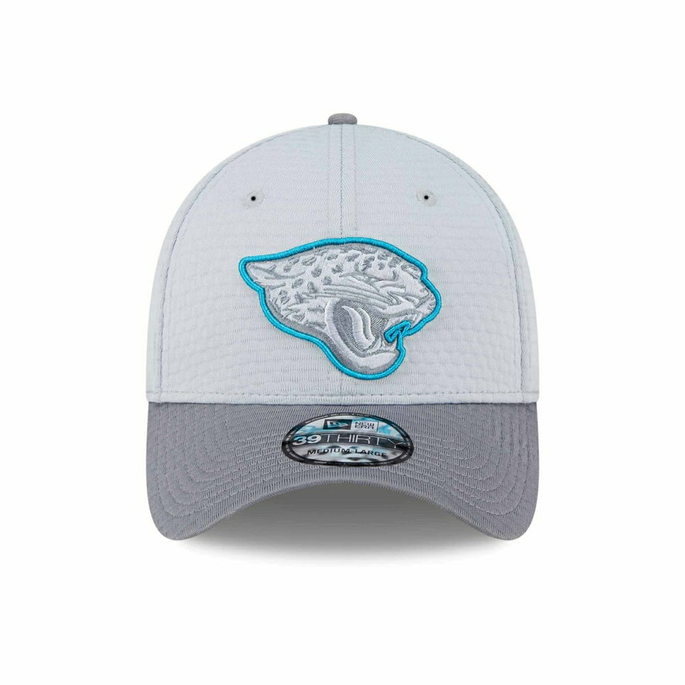 Jacksonville Jaguars 2024 NFL Training Camp New Era 39THIRTY Flex Cap Gray Taass for sale
