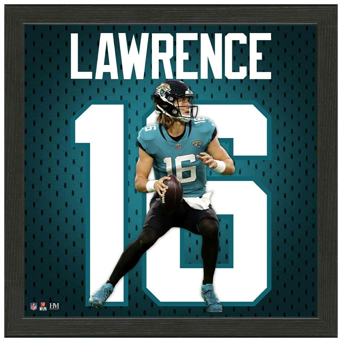 Trevor Lawrence #16 Jacksonville Jaguars Jersey Framed NFL Photo Fashion