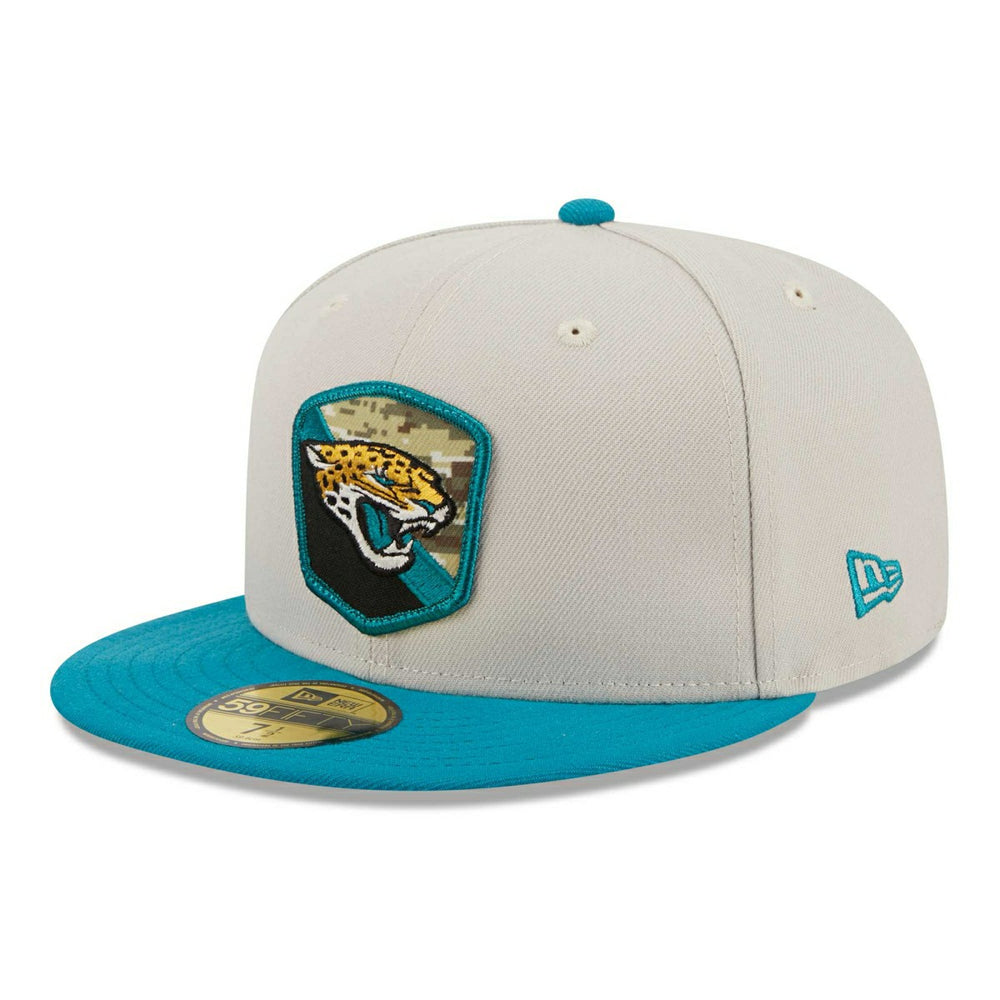 Jacksonville Jaguars 2023 NFL Salute to Service New Era 59FIFTY Fitted Cap Lifestyle