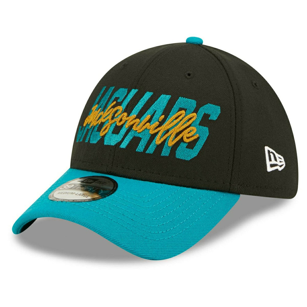 Jacksonville Jaguars Official 2022 NFL Draft New Era 39THIRTY Flex Cap Taass sale