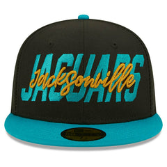 Jacksonville Jaguars 2022 NFL Draft On-Stage New Era 59FIFTY Fitted Cap Taass for sale