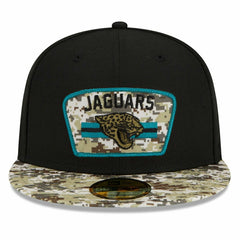 Jacksonville Jaguars 2021 NFL On-Field Salute to Service New Era 59FIFTY Fitted Cap Classic