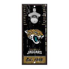 Jacksonville Jaguars WinCraft NFL Bottle Opener Sign Lifestyle
