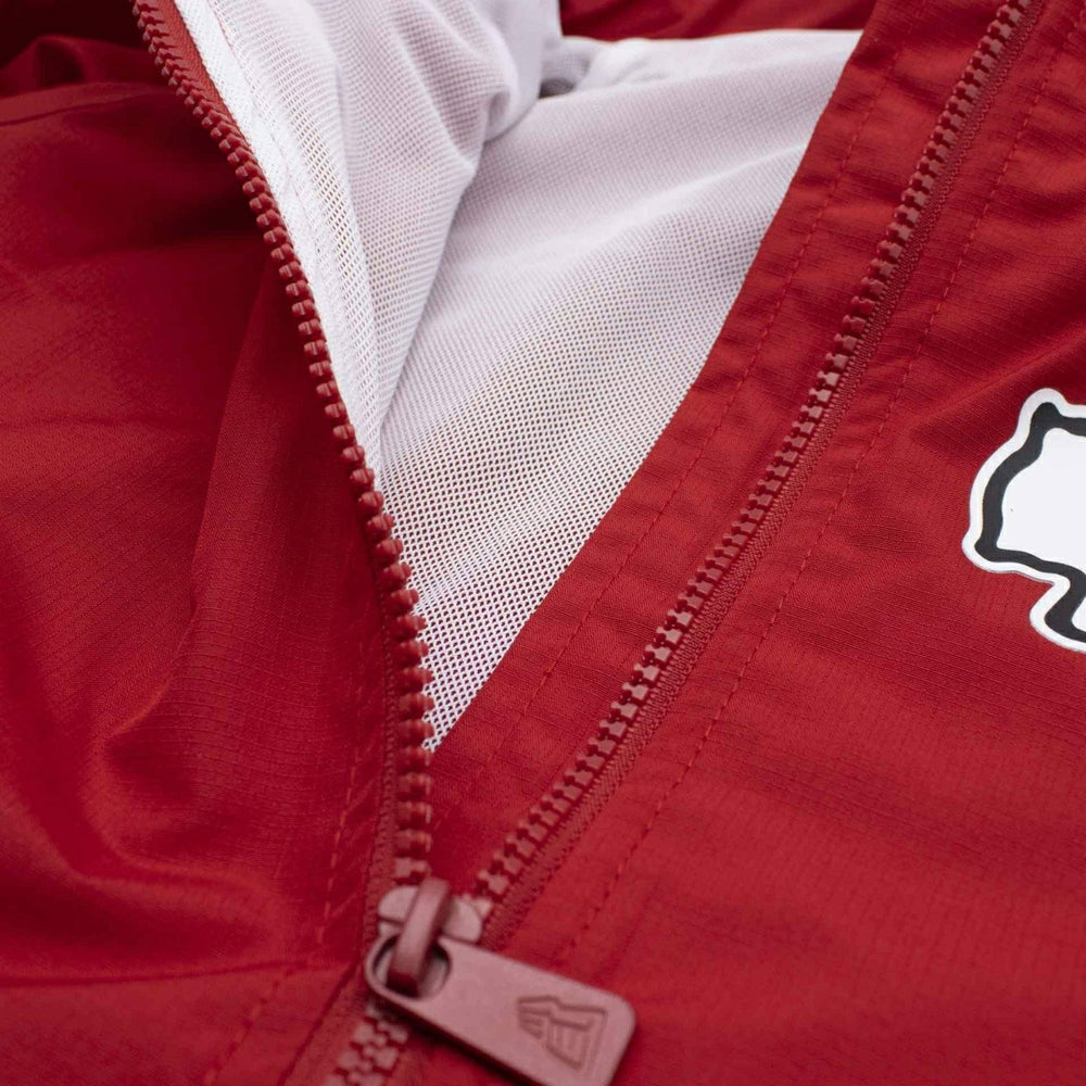 Kansas City Chiefs NFL Quarter Zip Windbreaker Jacket Red Lifestyle
