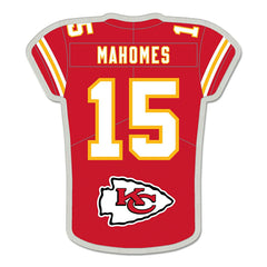 Patrick Mahomes #15 Kansas City ChiefsNFL Player Jersey Pin Taass US