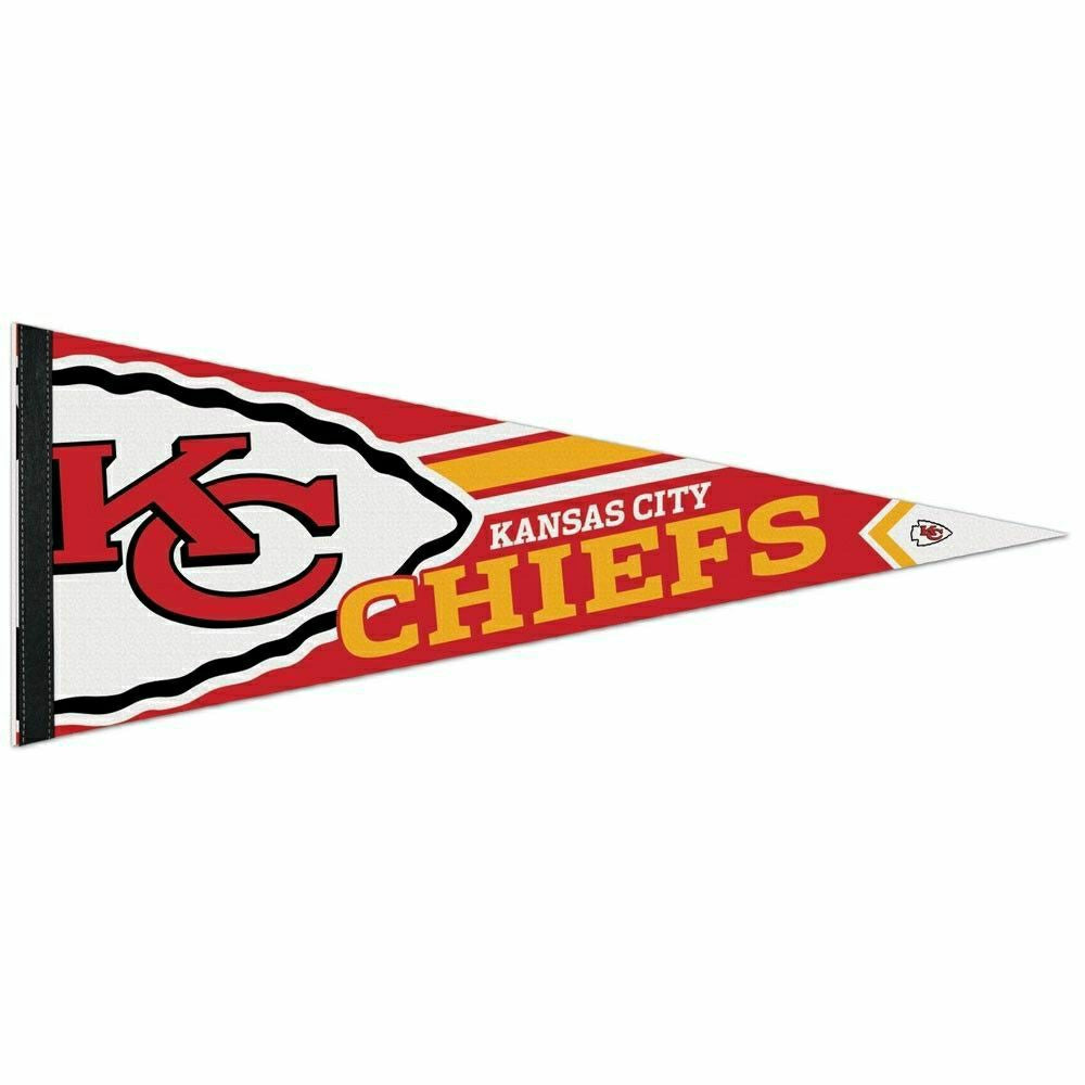 Kansas City Chiefs Big Logo Premium NFL Pennant Taass US