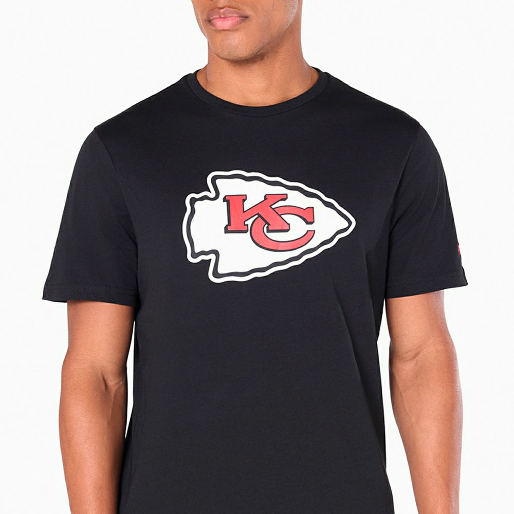 Kansas City Chiefs Team Logo Football NFL T-Shirt Black Lifestyle