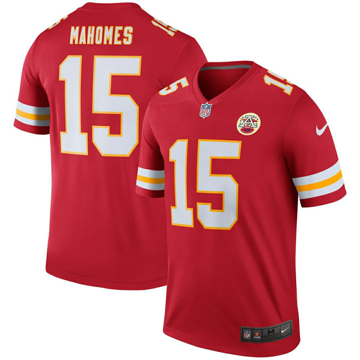 Patrick Mahomes #15 Kansas City Chiefs Nike Legend NFL Jersey Red Taass for sale