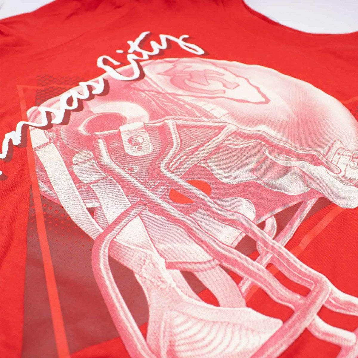 Kansas City Chiefs Rewind Helmet Essential NFL T-Shirt Red Fashion