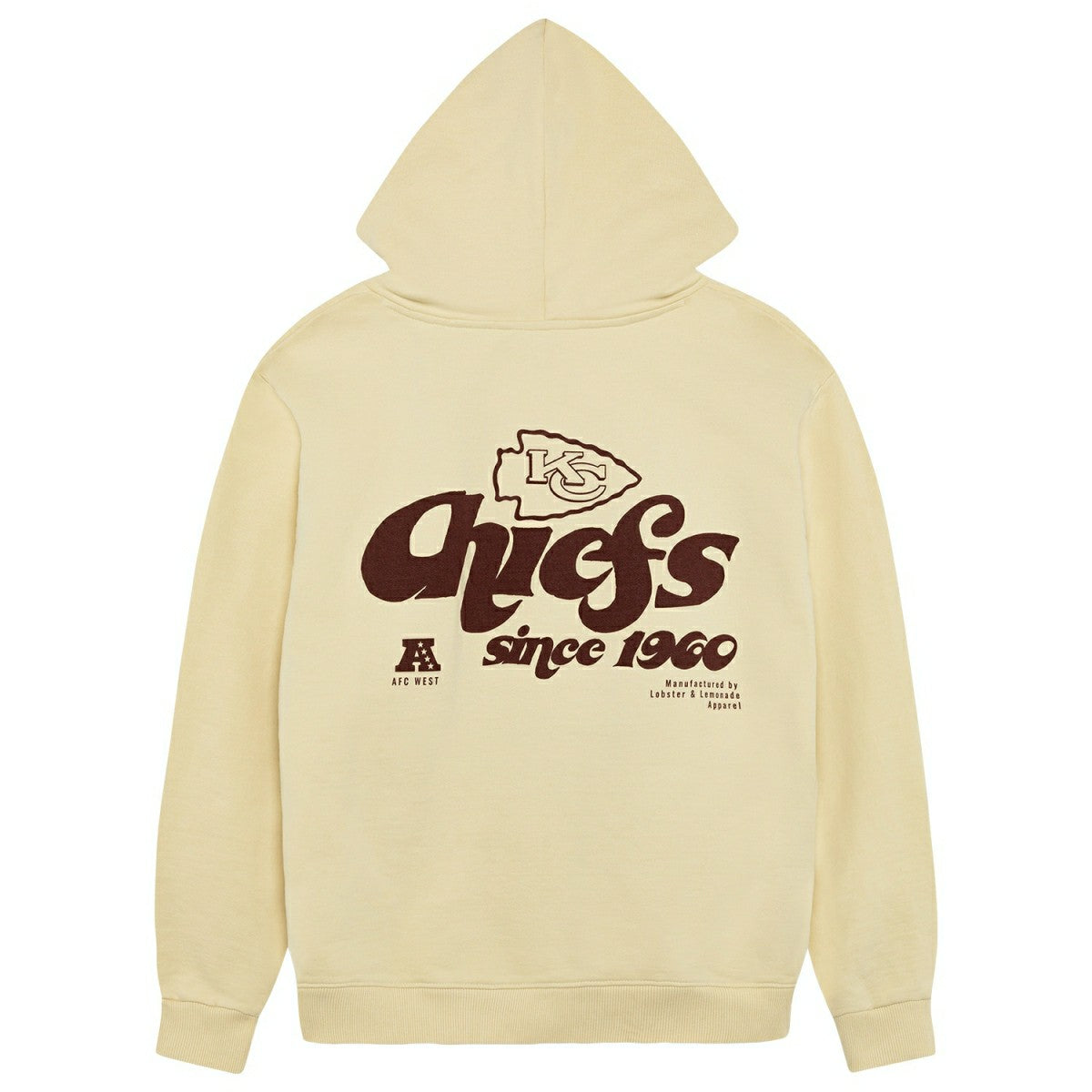 Kansas City Chiefs L&L '76 Classics NFL Hoodie Cream Lifestyle
