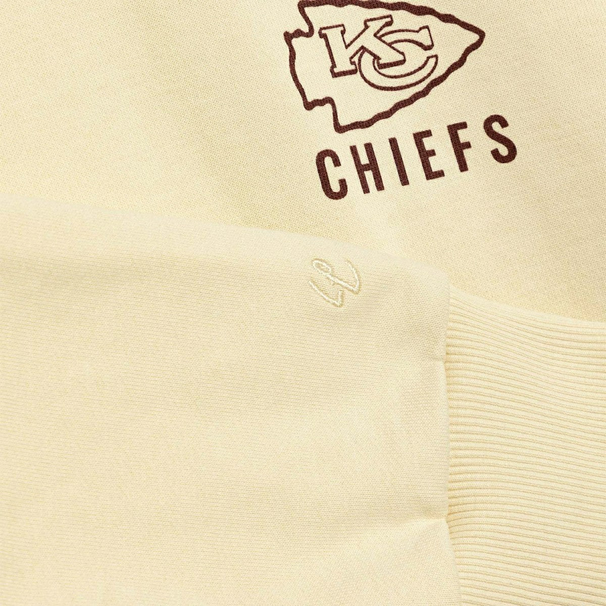 Kansas City Chiefs L&L '76 Classics NFL Hoodie Cream Lifestyle