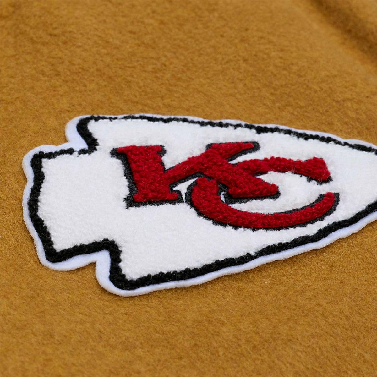 Kansas City Chiefs Dusted Varsity NFL Jacket Brown/Cream Classic