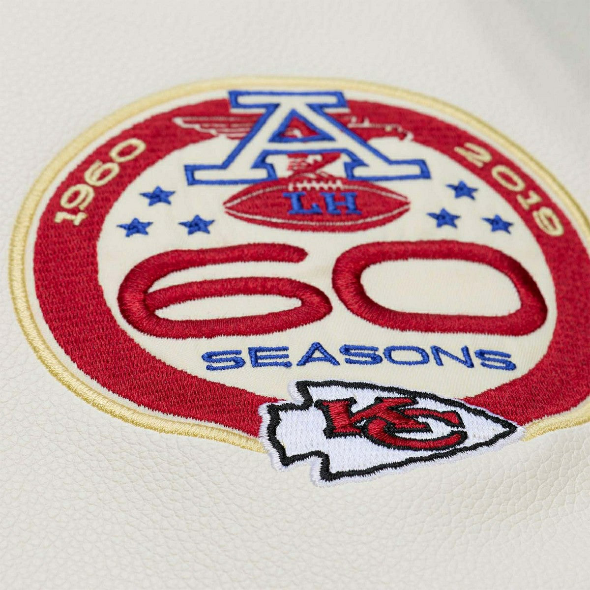 Kansas City Chiefs Dusted Varsity NFL Jacket Brown/Cream Classic