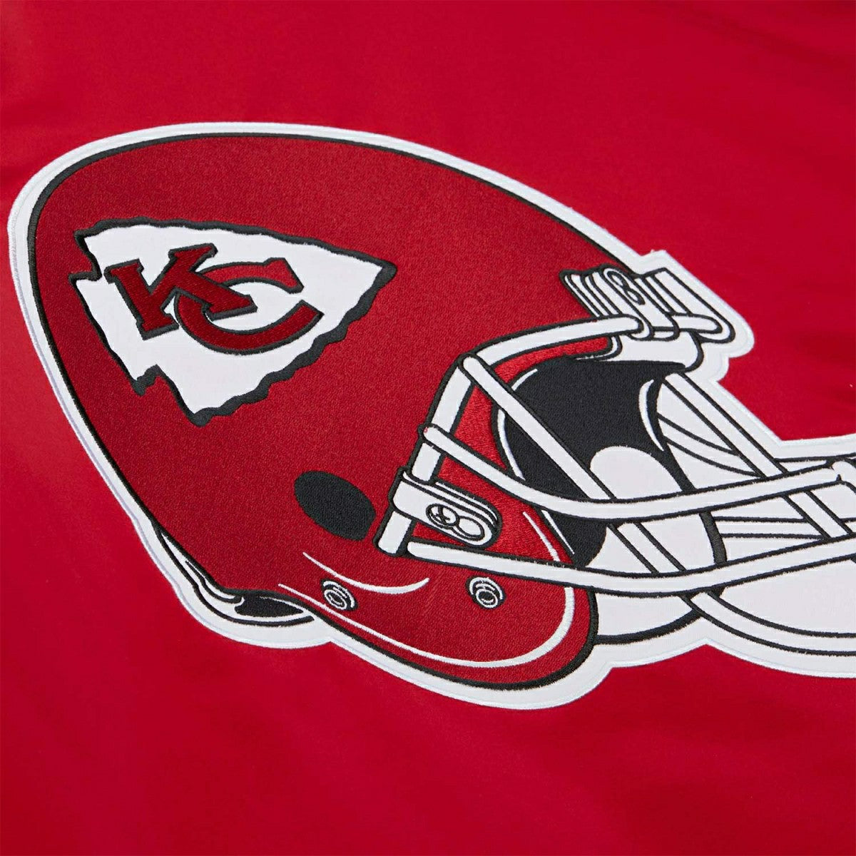Kansas City Chiefs Throw it Back Heavyweight Satin NFL Jacket Red Fashion