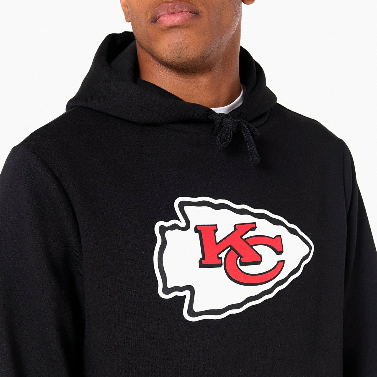 Kansas City Chiefs Logo Hoodie New Era NFL Sweatshirt Black Taass US