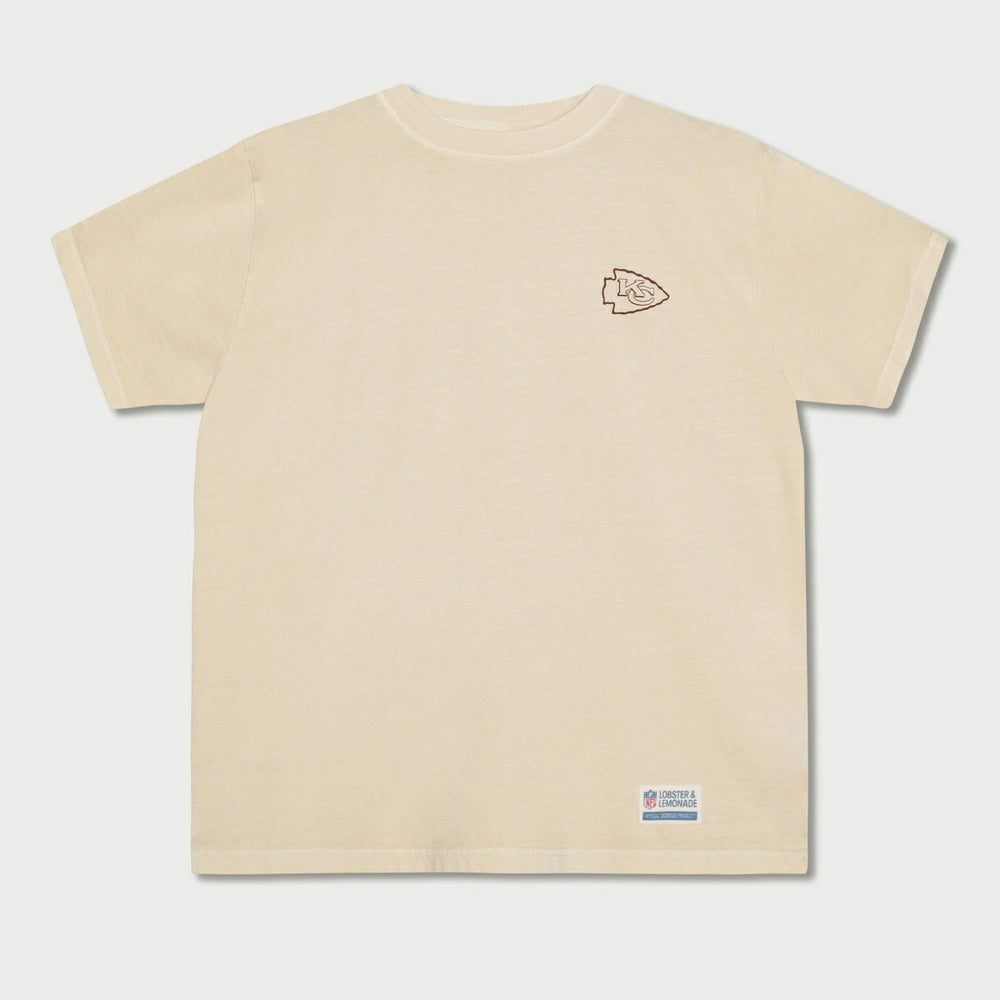 Kansas City Chiefs L&L '89 Classics NFL T-Shirt Cream Lifestyle